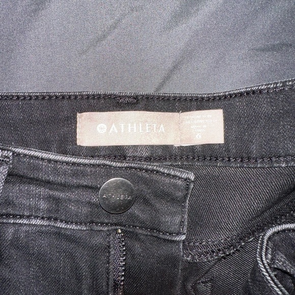Athleta Sculptek High-Rise Women’s Jeans, size 6, black with zipper - Picture 5 of 6
